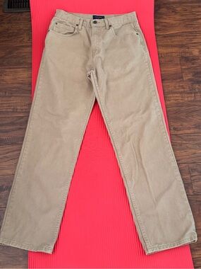 Saddlebred Men's Straight-Leg Chinos in Khaki